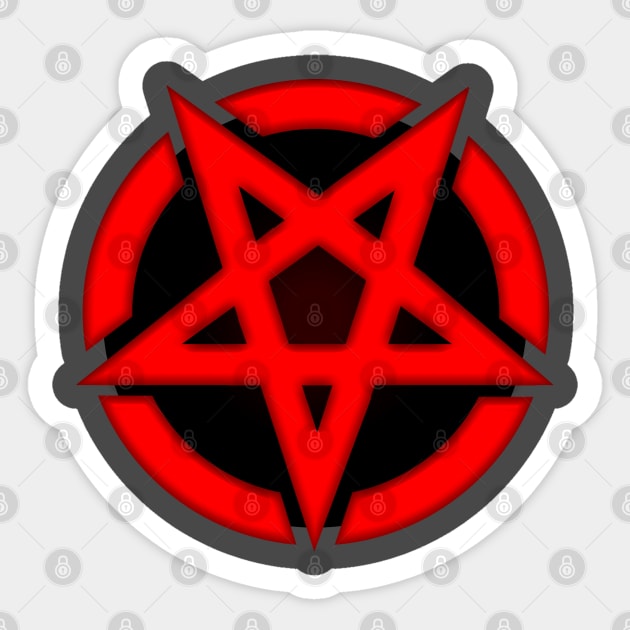 Red Pentagram Sticker by GAz